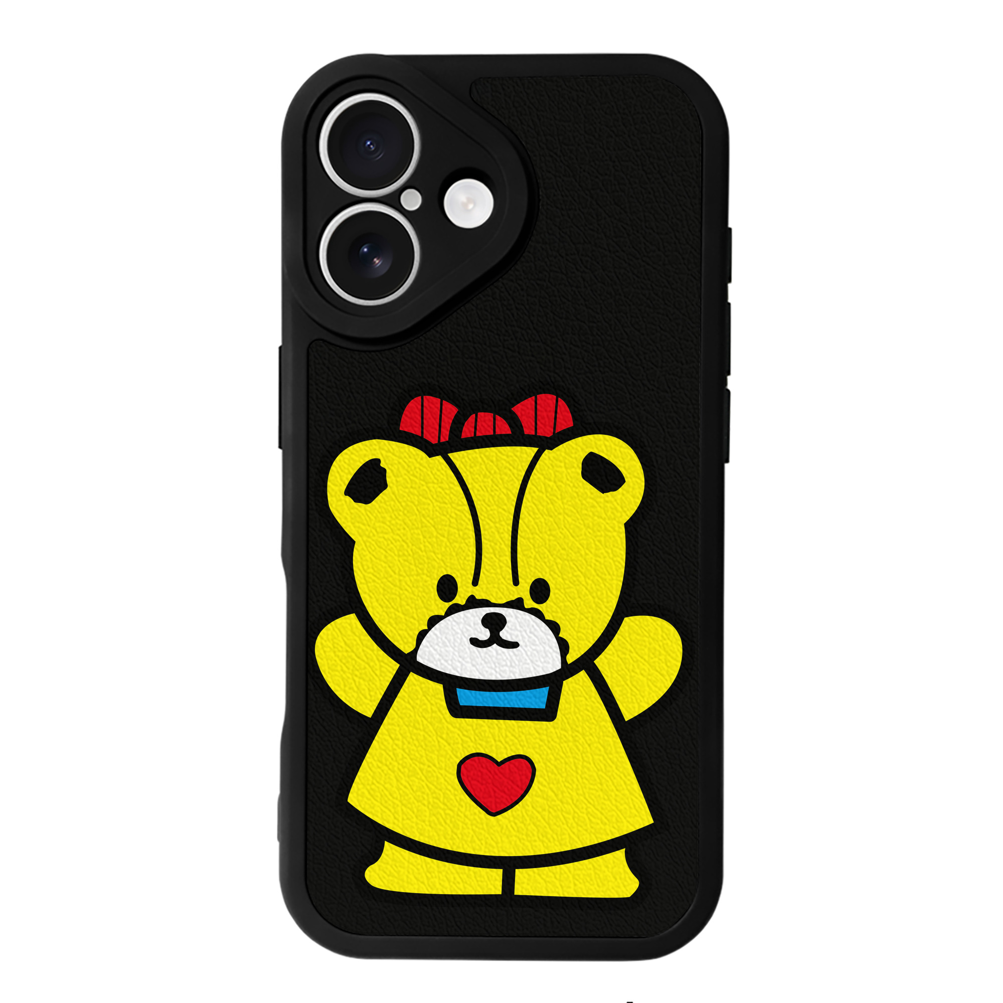 （画像用） Hello Kitty ハローキティ 【iPhone 16シリーズ対応】シリコンスマホケース（レザー調） 材質：シリコン